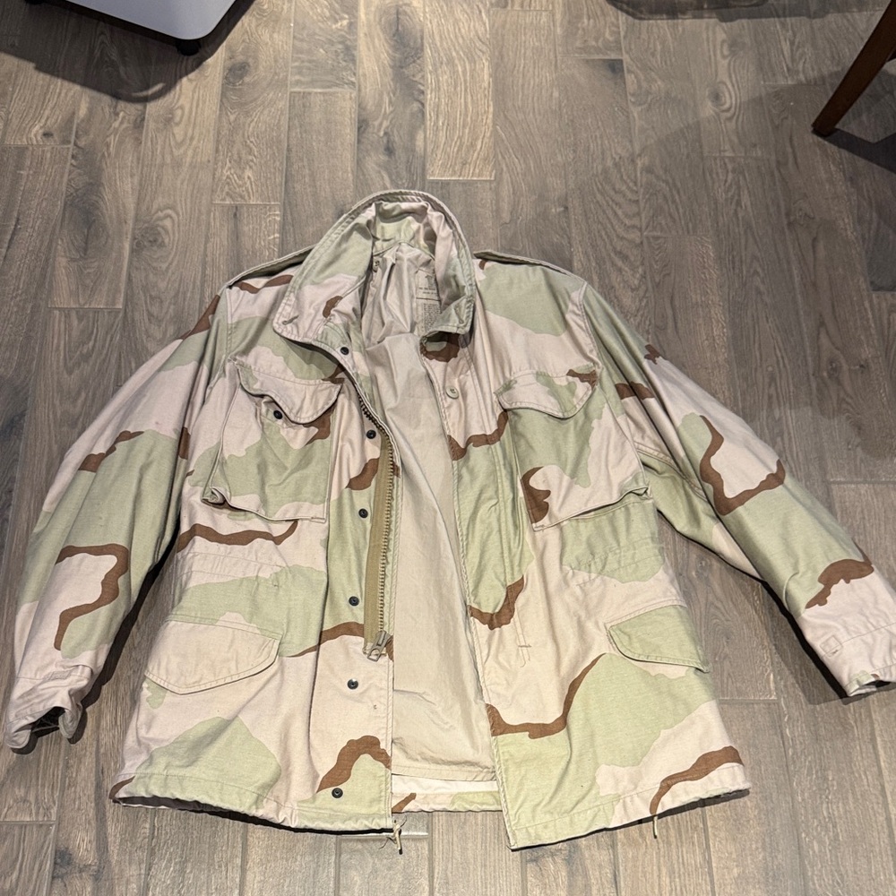 Vintage Camouflage Jacket - Green and Brown